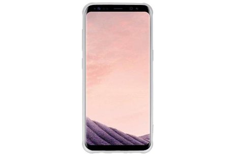 BAOHU Carbon series hoesje - Backcover Geschikt voor Galaxy S8 Plus Zilver