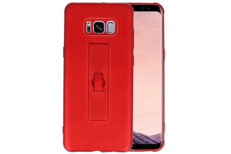 BAOHU Carbon series hoesje - Backcover Geschikt voor Galaxy S8 Plus Rood
