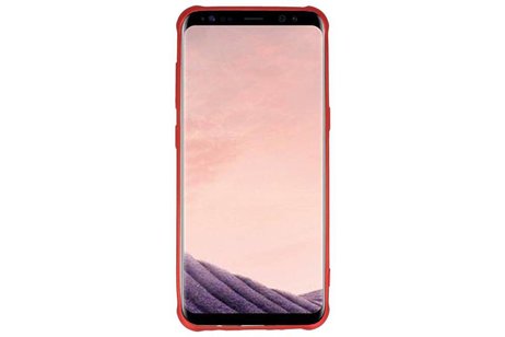 BAOHU Carbon series hoesje - Backcover Geschikt voor Galaxy S8 Plus Rood