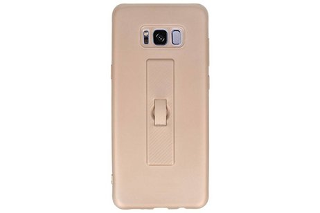 BAOHU Carbon series hoesje - Backcover Geschikt voor Galaxy S8 Plus Goud