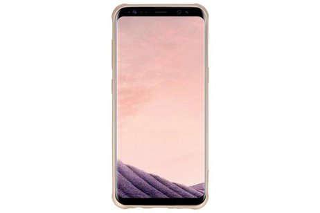 BAOHU Carbon series hoesje - Backcover Geschikt voor Galaxy S8 Plus Goud