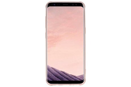 BAOHU Carbon series hoesje - Backcover Geschikt voor Galaxy S8 Plus Roze
