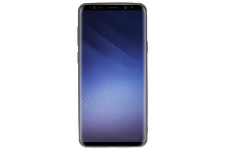 BAOHU Carbon series hoesje - Backcover Geschikt voor Galaxy S9 Plus Zwart