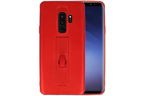 BAOHU Carbon series hoesje - Backcover Geschikt voor Galaxy S9 Plus Rood