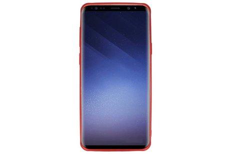 Carbon series hoesje Samsung Galaxy S9 Plus Rood