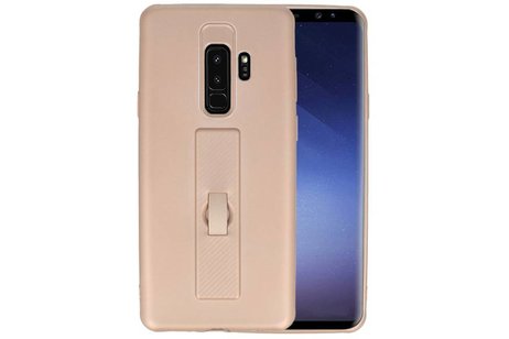 BAOHU Carbon series hoesje - Backcover Geschikt voor Galaxy S9 Plus Goud