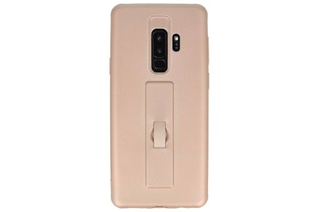 BAOHU Carbon series hoesje - Backcover Geschikt voor Galaxy S9 Plus Goud