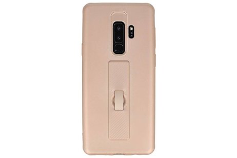 Carbon series hoesje Samsung Galaxy S9 Plus Goud