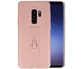 BAOHU Carbon series hoesje - Backcover Geschikt voor Galaxy S9 Plus Roze