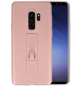 Carbon series hoesje voor Samsung Galaxy S9 Plus Roze