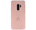 BAOHU Carbon series hoesje - Backcover Geschikt voor Galaxy S9 Plus Roze