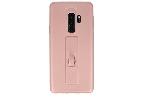 BAOHU Carbon series hoesje - Backcover Geschikt voor Galaxy S9 Plus Roze