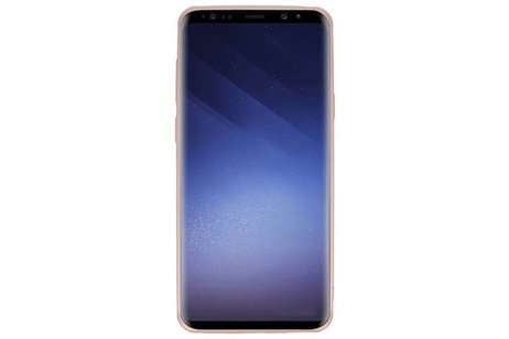 BAOHU Carbon series hoesje - Backcover Geschikt voor Galaxy S9 Plus Roze
