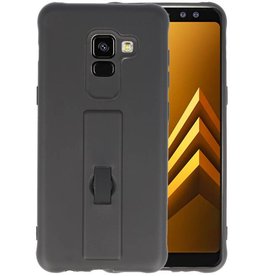 Carbon series hoesje voor Samsung Galaxy A8 2018 Zwart