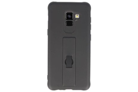 BAOHU Carbon series hoesje - Backcover Geschikt voor Galaxy A8 2018 Zwart