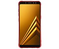BAOHU Carbon series hoesje - Backcover Geschikt voor Galaxy A8 2018 Rood