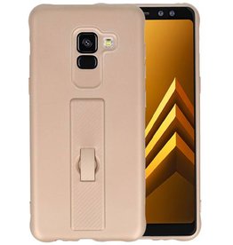 BAOHU Carbon series hoesje voor Samsung Galaxy A8 2018 Goud
