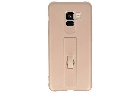 Carbon series hoesje Samsung Galaxy A8 2018 Goud