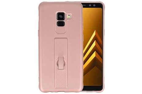 Carbon series hoesje Samsung Galaxy A8 2018 Roze