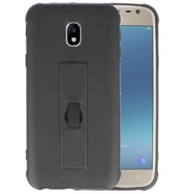 BAOHU Carbon series hoesje voor Samsung Galaxy J3 2017 Zwart