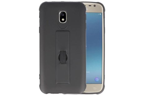 BAOHU Carbon series hoesje - Backcover Geschikt voor Galaxy J3 2017 Zwart