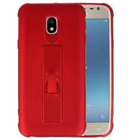 BAOHU Carbon series hoesje voor Samsung Galaxy J3 2017 Rood