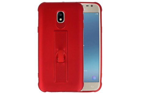 Carbon series hoesje Samsung Galaxy J3 2017 Rood