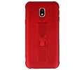 BAOHU Carbon series hoesje - Backcover Geschikt voor Galaxy J3 2017 Rood