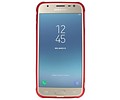 BAOHU Carbon series hoesje - Backcover Geschikt voor Galaxy J3 2017 Rood