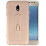 BAOHU Carbon series hoesje voor Samsung Galaxy J3 2017 Goud