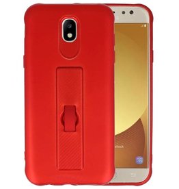 Carbon series hoesje voor Samsung Galaxy J5 2017 Rood