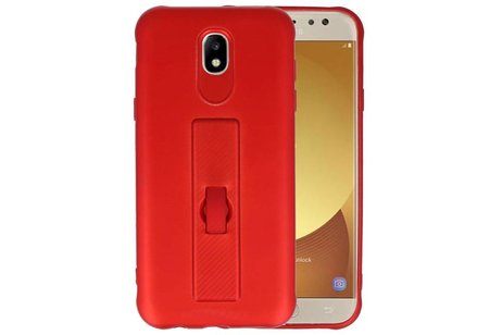 Carbon series hoesje Samsung Galaxy J5 2017 Rood