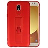 Carbon series hoesje voor Samsung Galaxy J5 2017 Rood