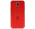 Carbon series hoesje Samsung Galaxy J5 2017 Rood