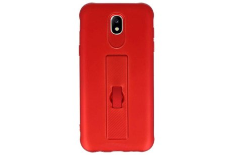 Carbon series hoesje Samsung Galaxy J5 2017 Rood