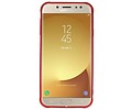 BAOHU Carbon series hoesje - Backcover Geschikt voor Galaxy J5 2017 Rood