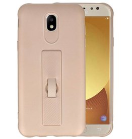 BAOHU Carbon series hoesje voor Samsung Galaxy J5 2017 Goud