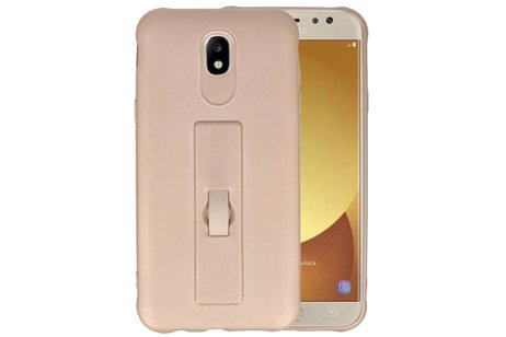 BAOHU Carbon series hoesje - Backcover Geschikt voor Galaxy J5 2017 Goud