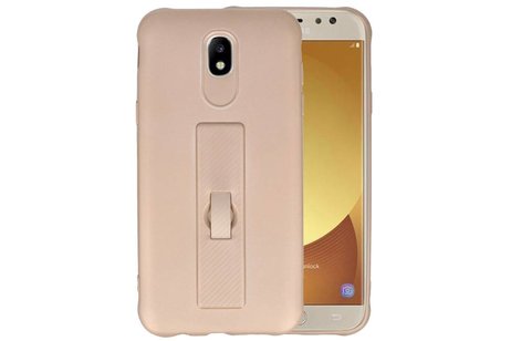 Carbon series hoesje Samsung Galaxy J5 2017 Goud