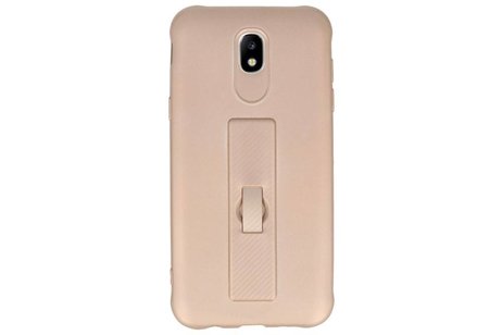 Carbon series hoesje Samsung Galaxy J5 2017 Goud