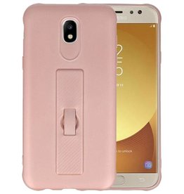 BAOHU Carbon series hoesje voor Samsung Galaxy J5 2017 Roze