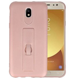 Carbon series hoesje voor Samsung Galaxy J5 2017 Roze