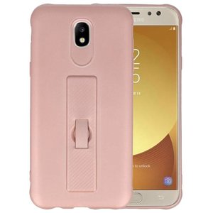 BAOHU Carbon series hoesje - Backcover Geschikt voor Galaxy J5 2017 Roze