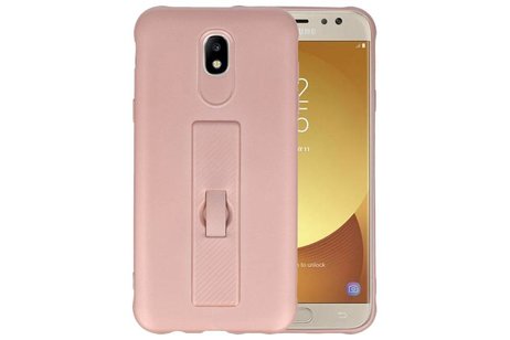 BAOHU Carbon series hoesje - Backcover Geschikt voor Galaxy J5 2017 Roze