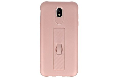 BAOHU Carbon series hoesje - Backcover Geschikt voor Galaxy J5 2017 Roze