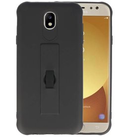 Carbon series hoesje voor Samsung Galaxy J7 2017 Zwart