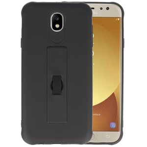 BAOHU Carbon series hoesje - Backcover Geschikt voor Galaxy J7 2017 Zwart