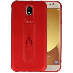 Carbon series hoesje Samsung Galaxy J7 2017 Rood