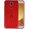 BAOHU Carbon series hoesje voor Samsung Galaxy J7 2017 Rood
