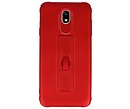 Carbon series hoesje Samsung Galaxy J7 2017 Rood